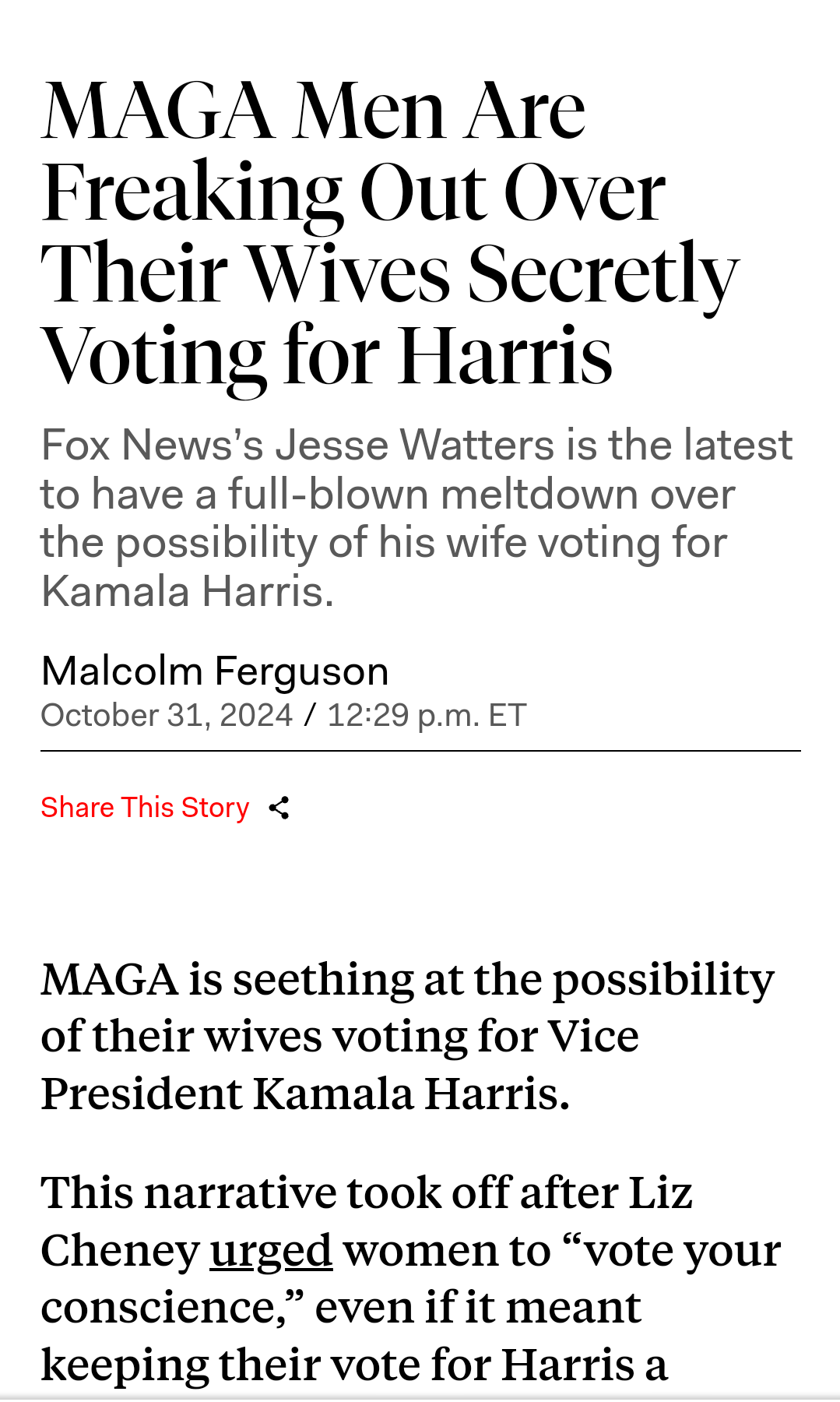 I was really anxious about the election, but this gives me a glimmer of hope!