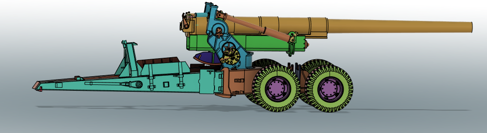 All the specs you need for the 1/16 WCP Long Tom 155mm Artillery