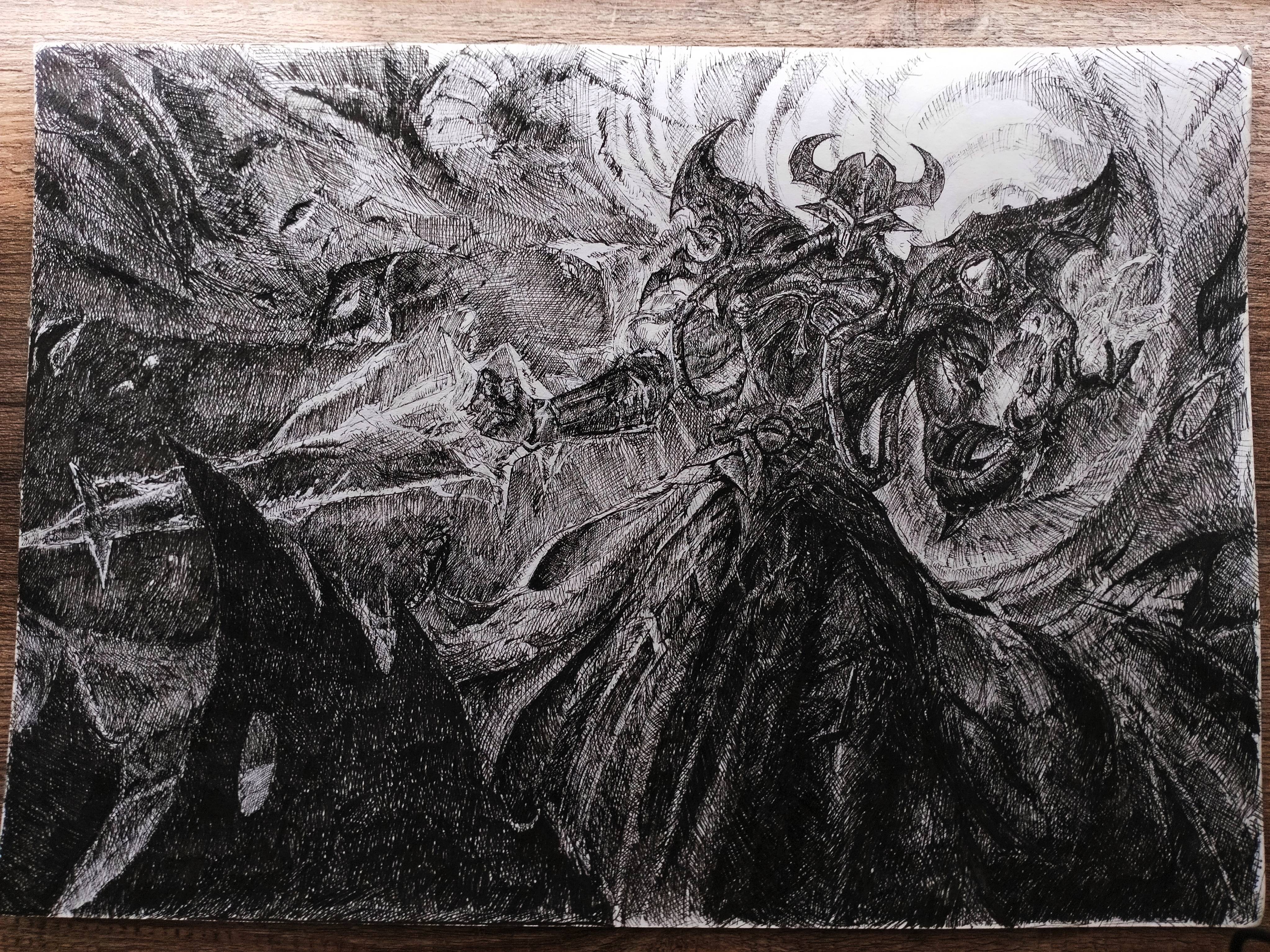 I recreated Kassadin's splash art from League of Legends!