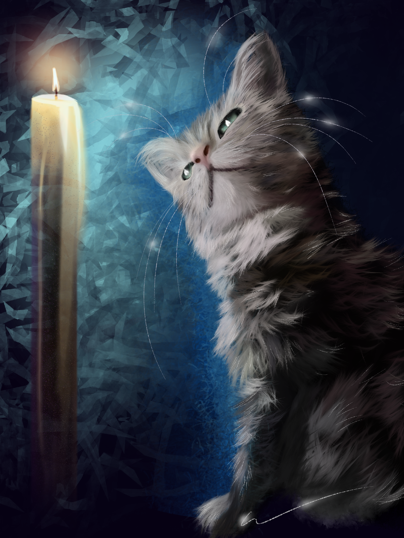 A Heartfelt Memorial Portrait of Squeaky for My Mom