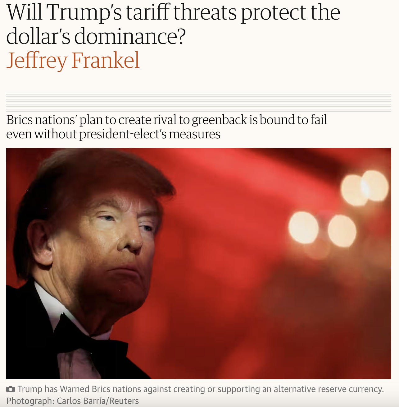 Could This Be the Real Reason Behind Trump's Tariffs?