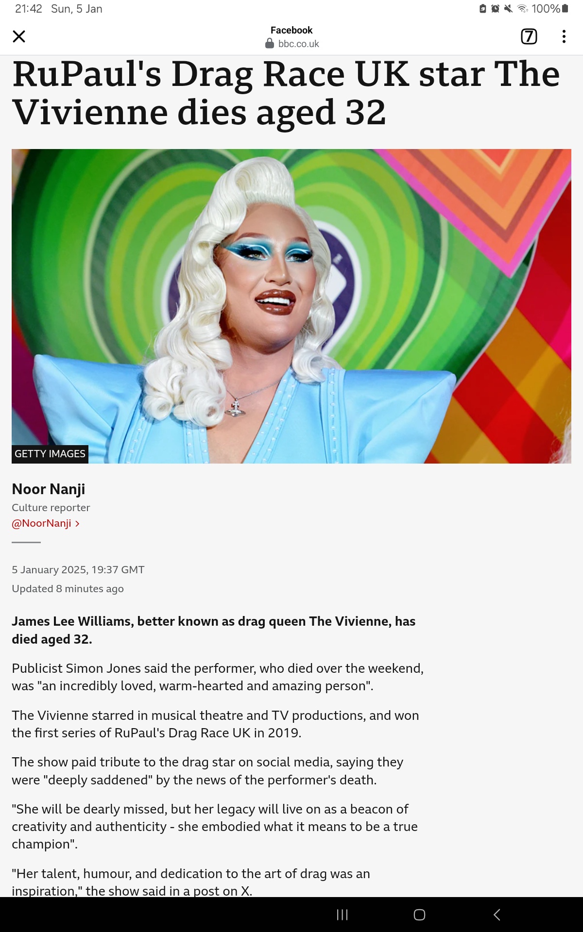 Heartbreaking news that leaves us all in sorrow.