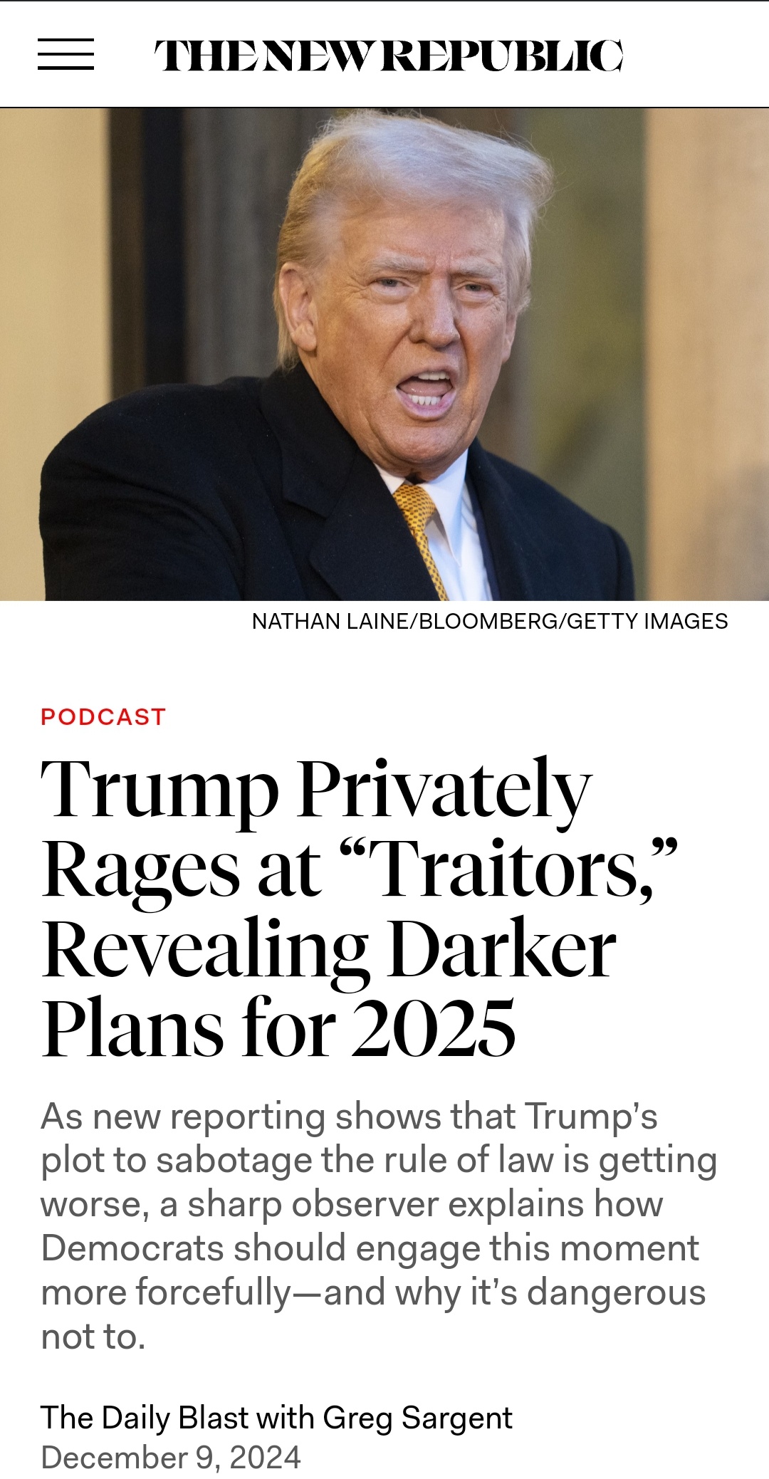 Congratulations, Republicans: You Just Elected a Toddler