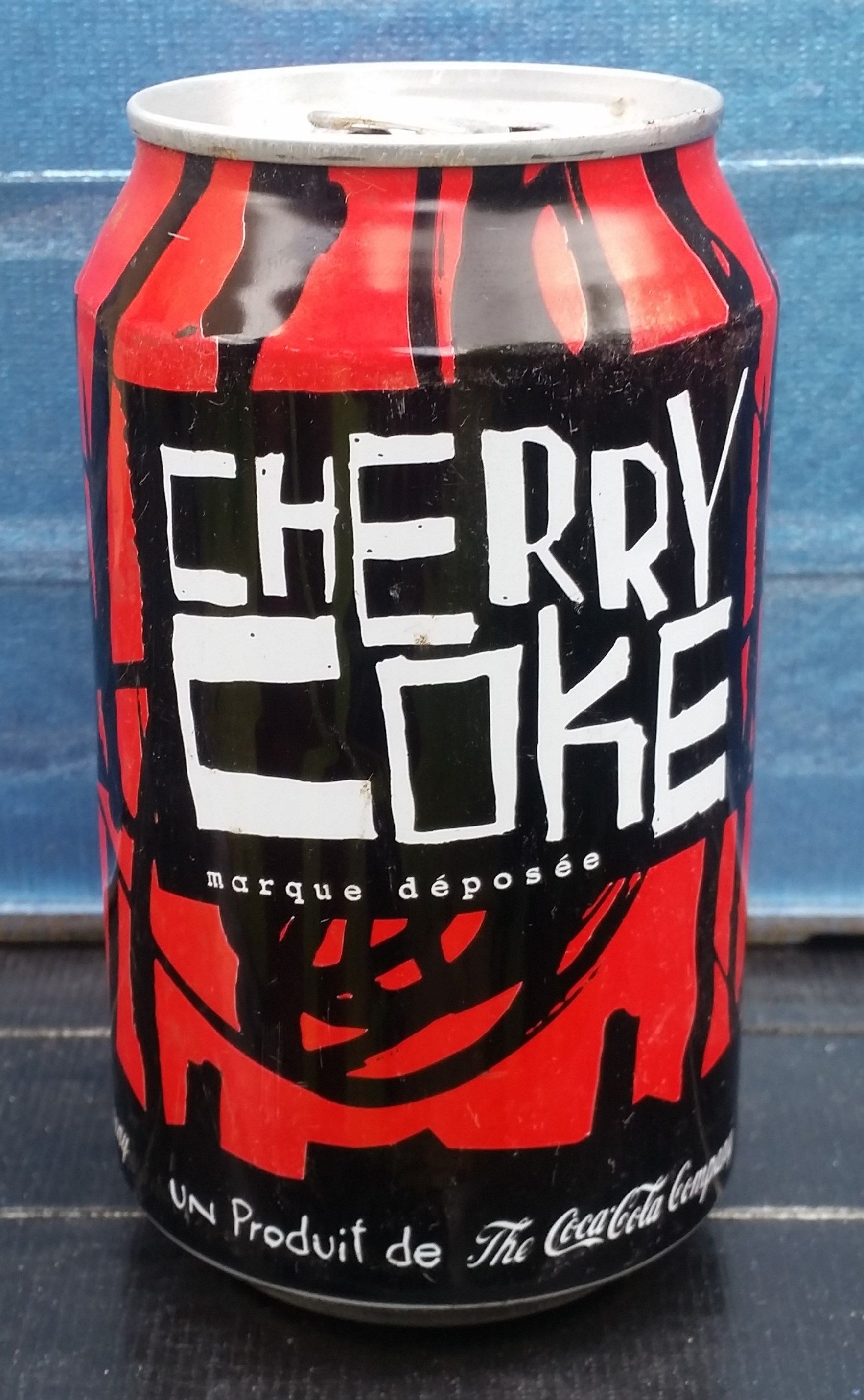 A blast from the past: Cherry Coke can from 1996
