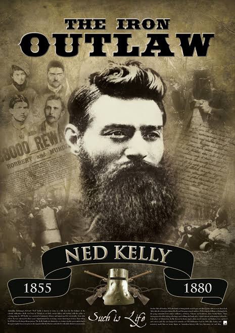 The legendary outlaw, Ned Kelly.
