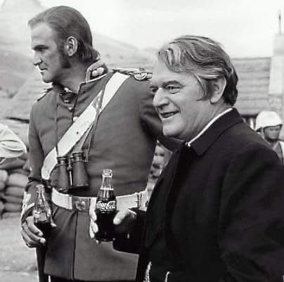 A Legendary Duo: Stanley Baker and Jack Hawkins on the Iconic Set of Zulu