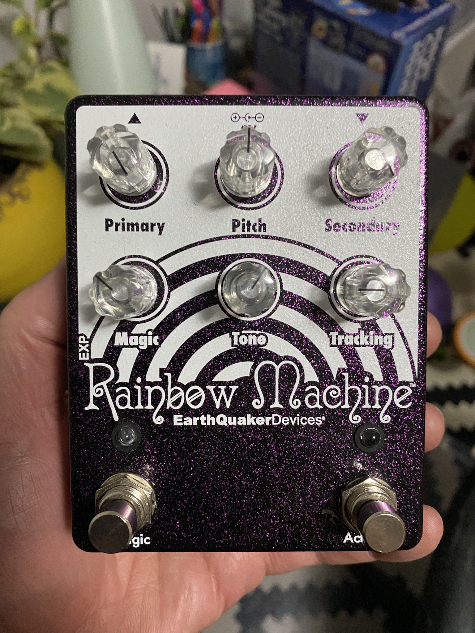 Behold the dazzling Purple Sparkle Rainbow Machine!