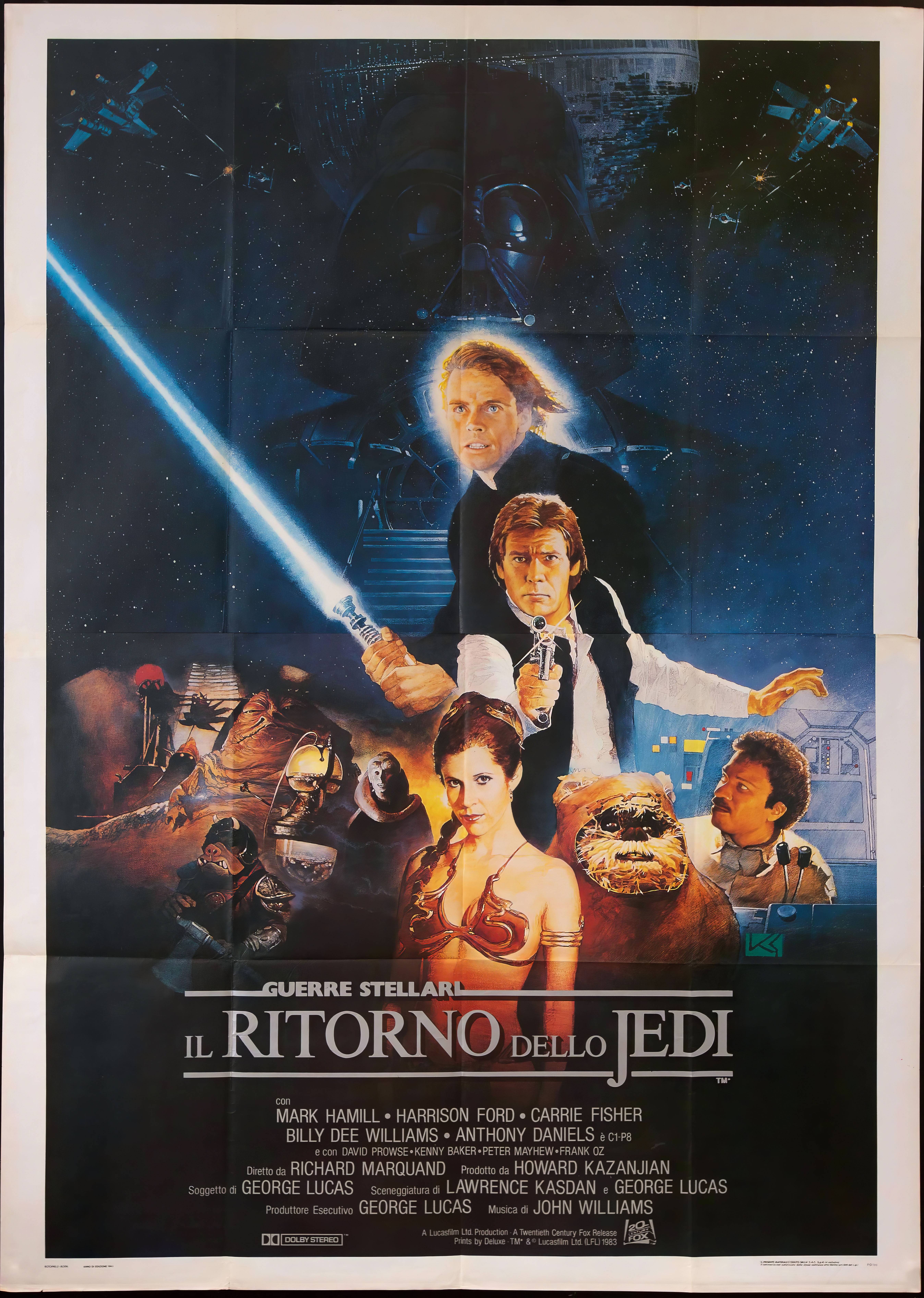 A Glimpse of Nostalgia: Italian Movie Poster for Return of the Jedi by Kazuhiko Sano