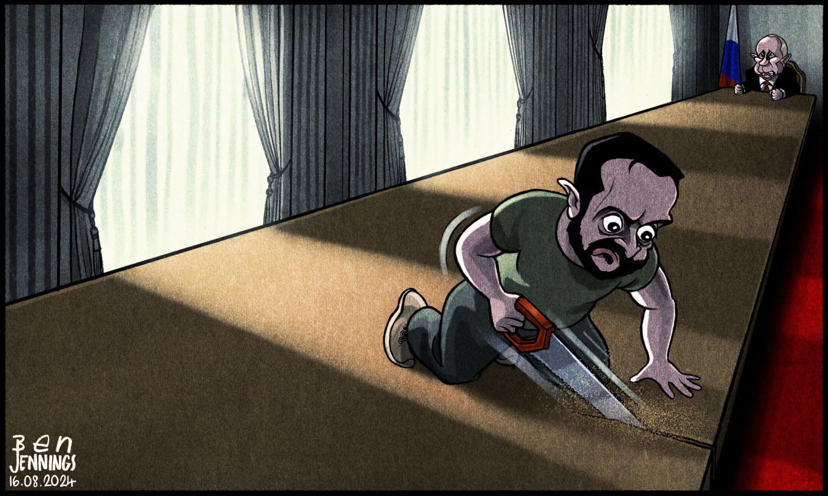 A Satirical Take on Putin: The Caricature
