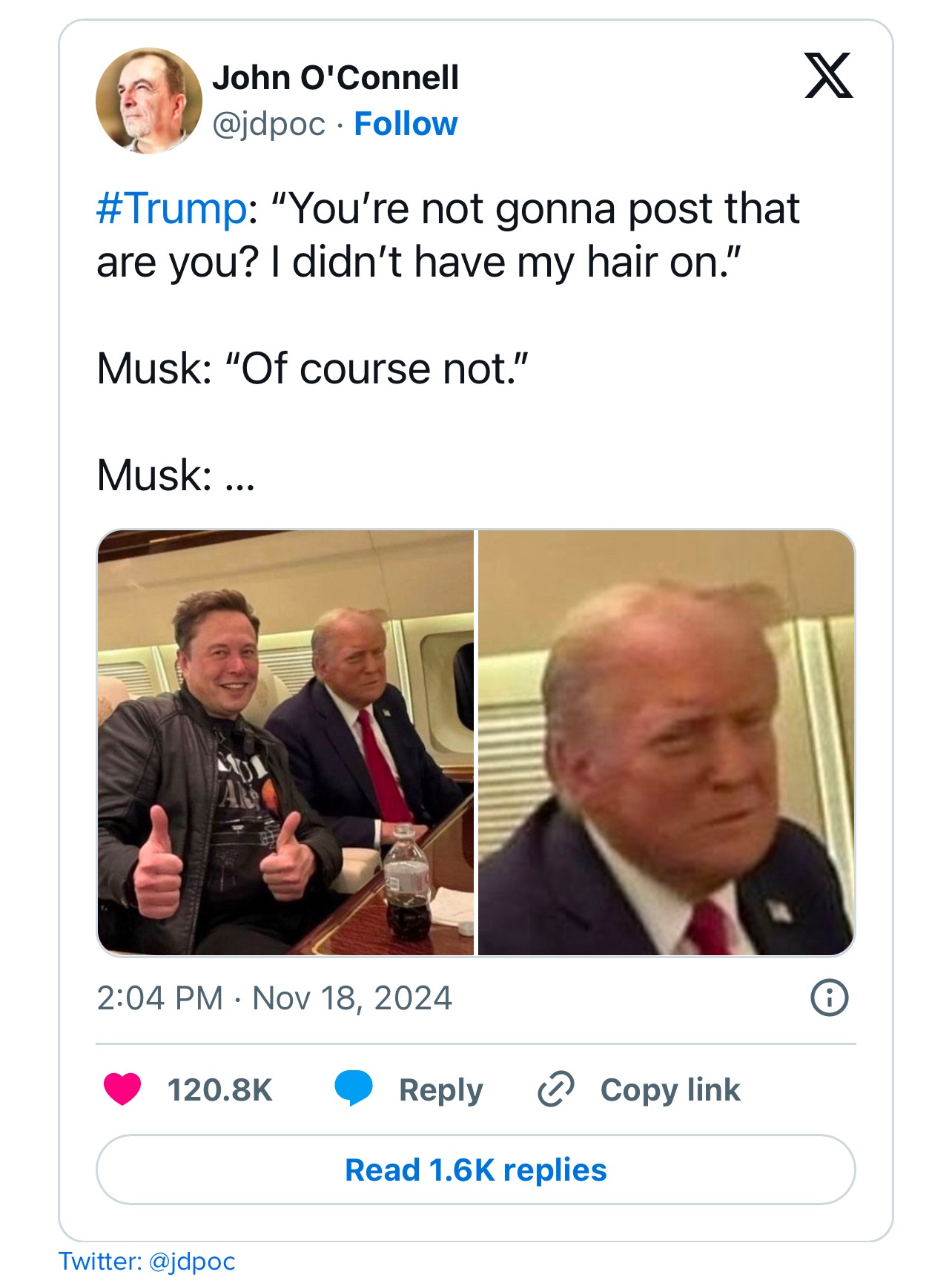No way, not a chance...