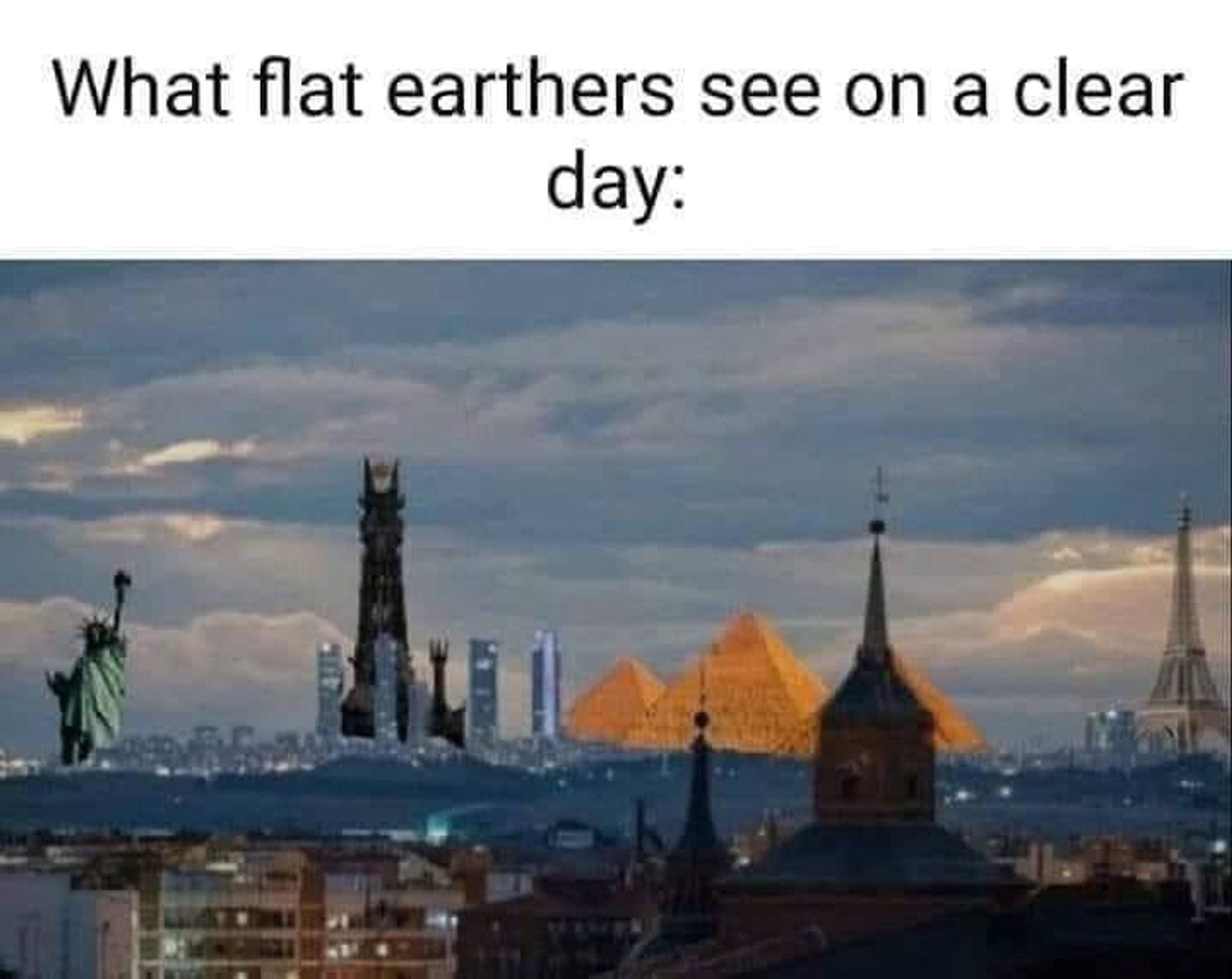 They believe that distance makes things appear larger than life.