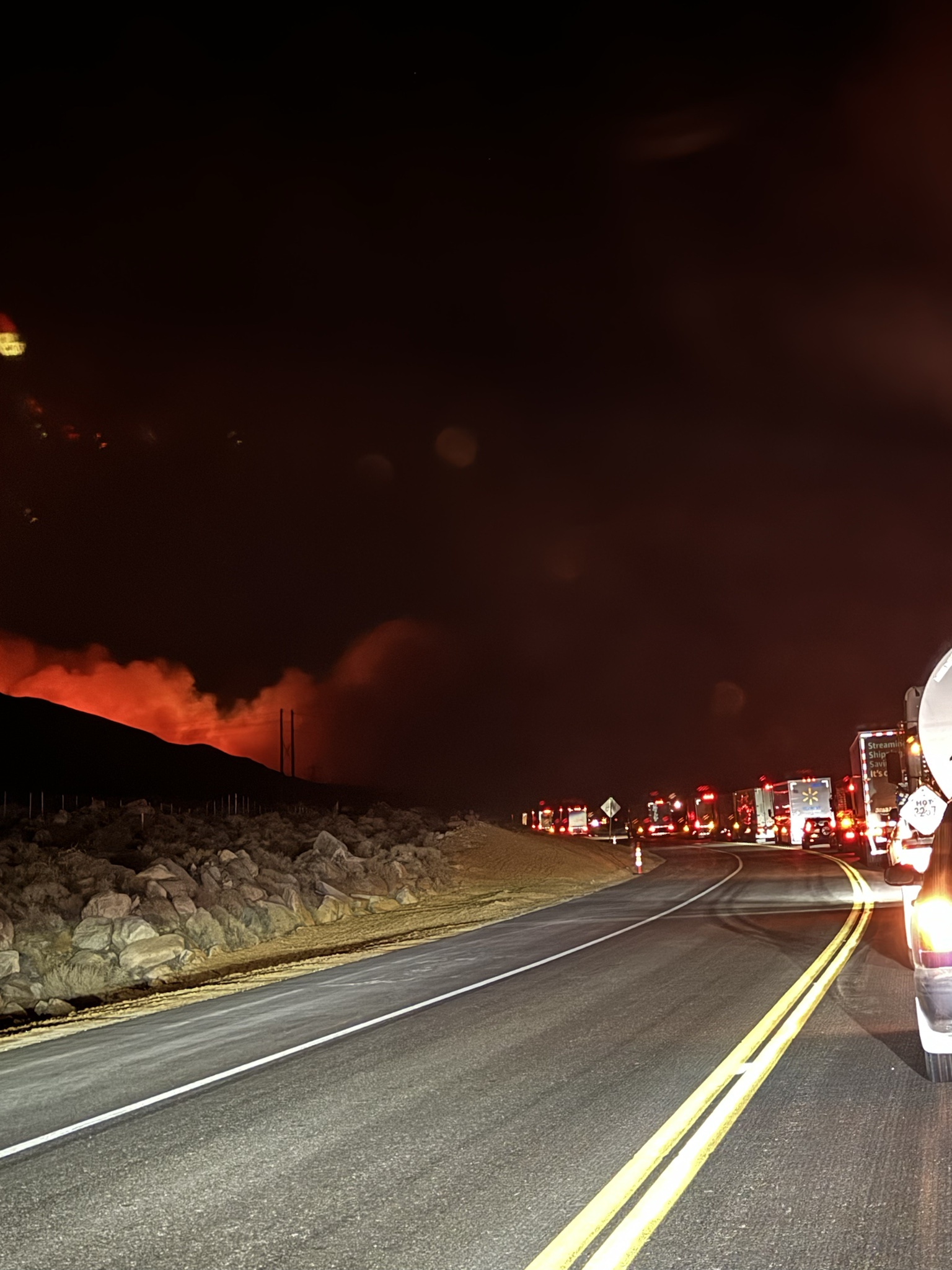 The Horseshoe Creek Fire Captured from Braley Creek