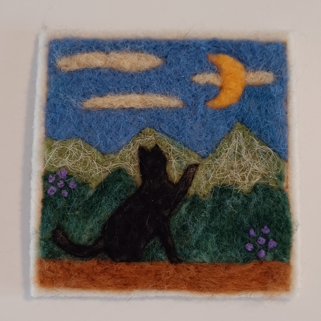 The art of needle felting: Crafting magic with wool.