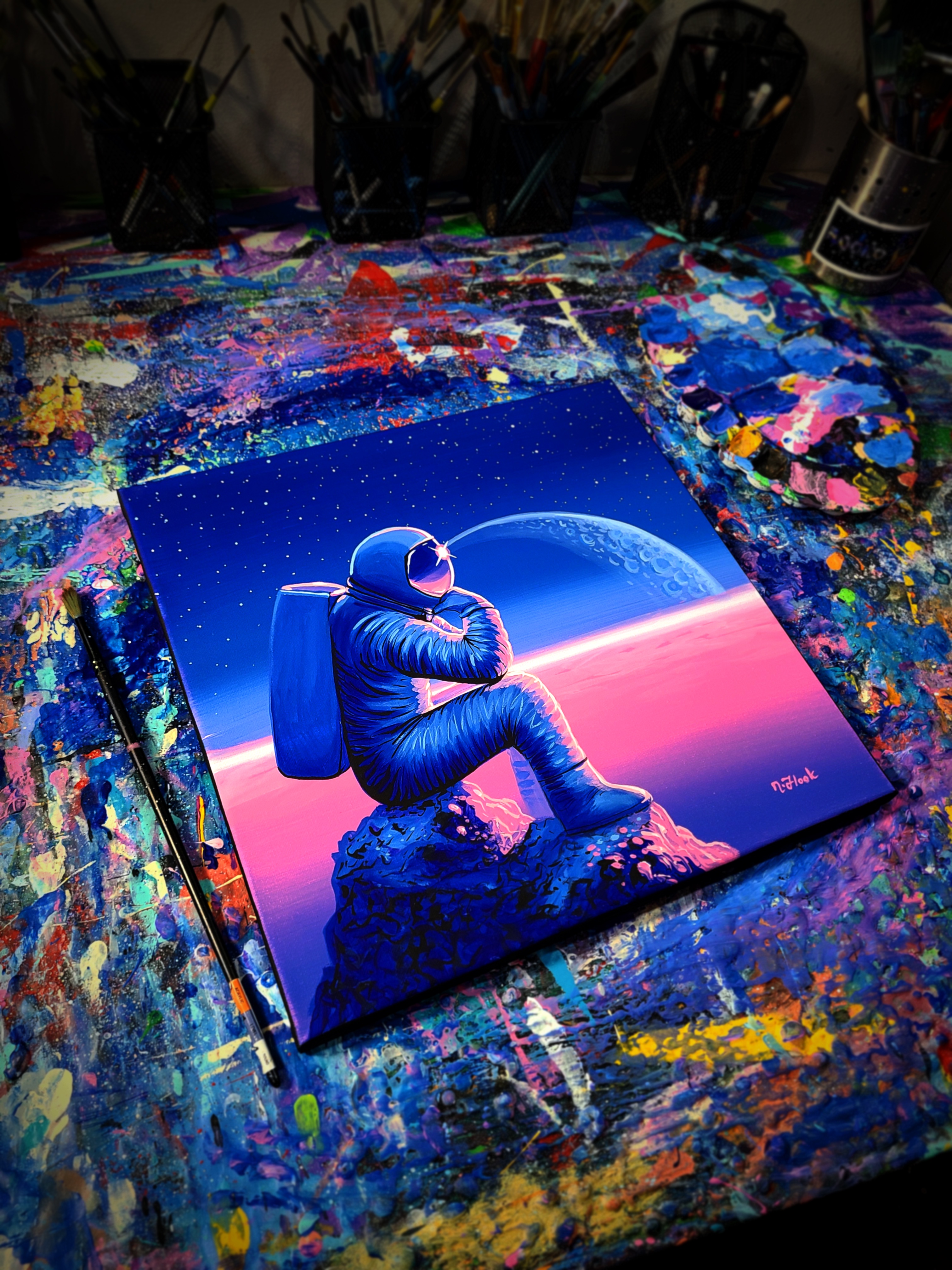 Introducing 'Dreamcatchin' - My Latest Acrylic Masterpiece